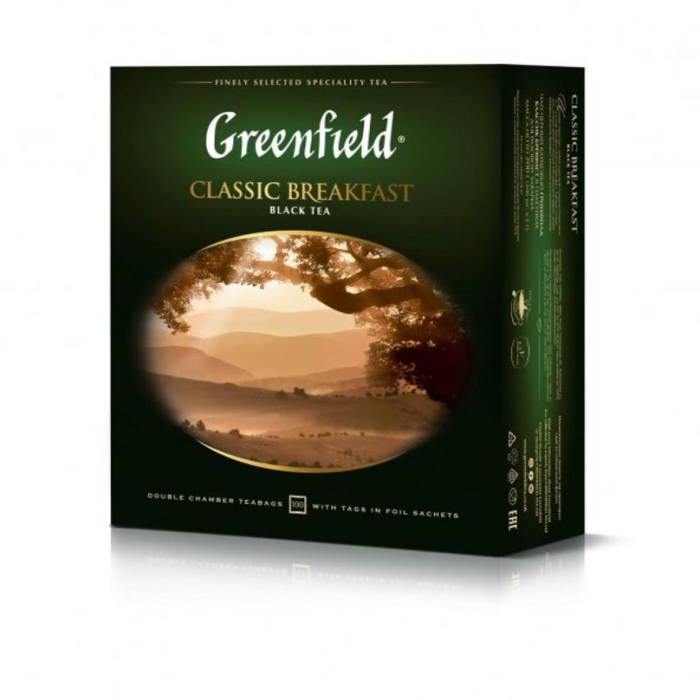 Чай черный GREENFIELD Calssic Breakfast 100ПАК