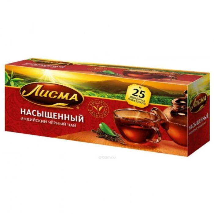 Чай Черный ЛИСМА Насыщенный 25пак