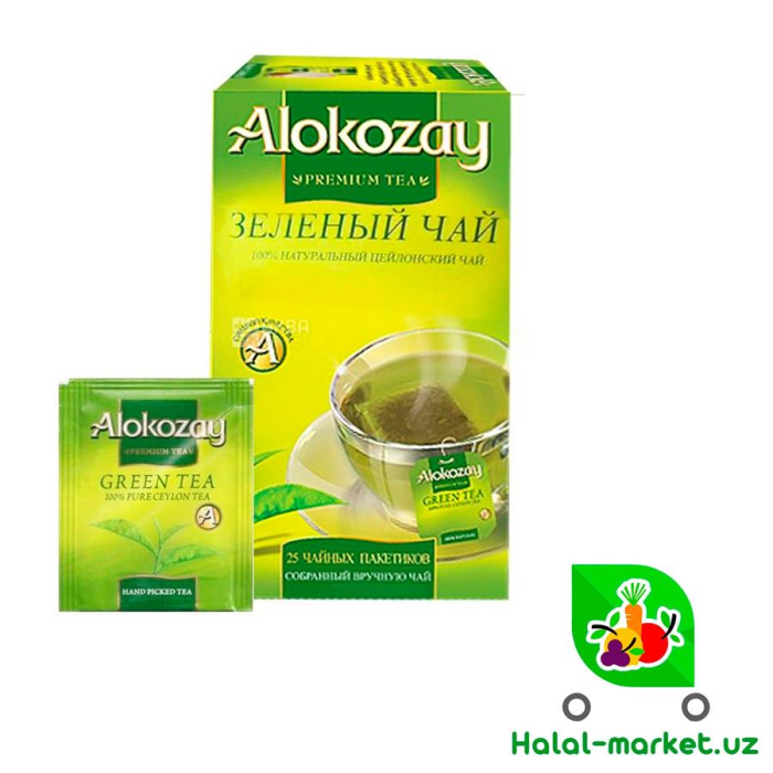 Чай зеленый ALOKOZAY Green Tea 25пак