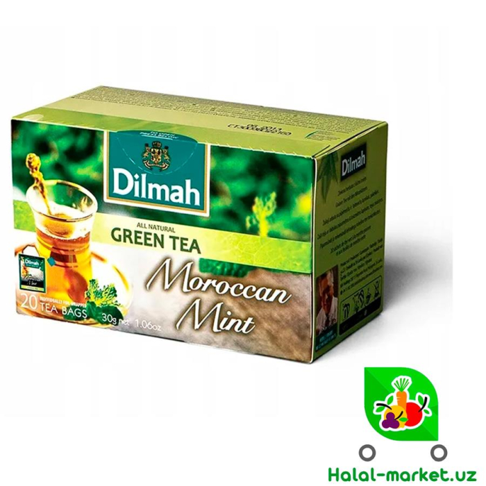 Dilimah Чай зелёный в пакетиках 20шт