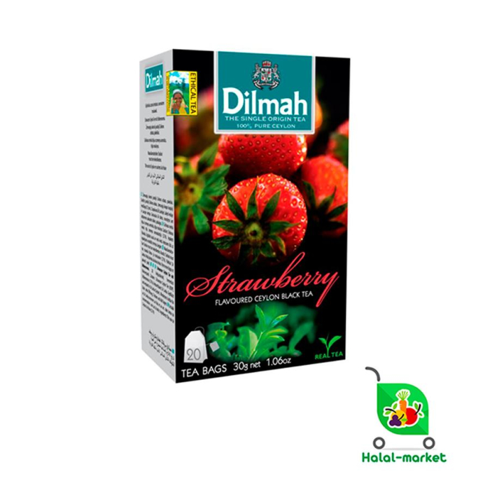 Чай DILMAH Клубника в Пакетиках 20шт