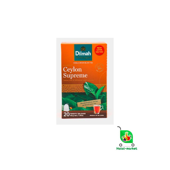 Чай DILMAH CEYLON SUPREME в Пакетиках 20шт