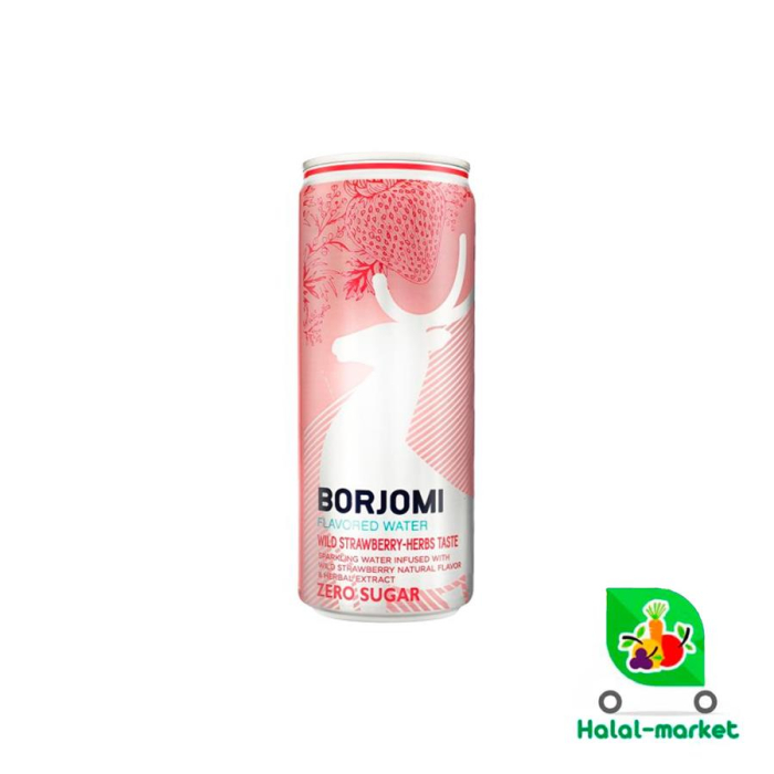 Вода BORJOMI Wild Strawberry Herbs Tasty 330мл Ж/б