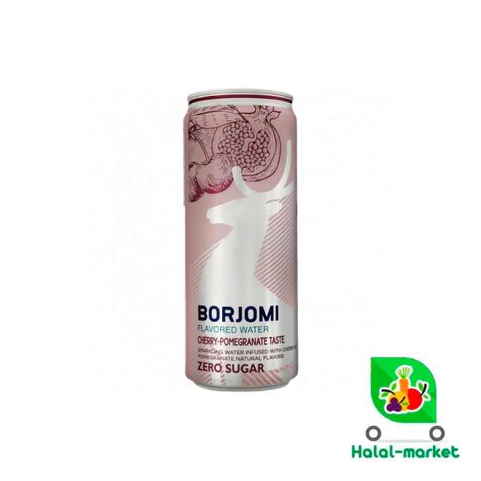 Вода BORJOMI Cherry Pomegranate Taste 0,33мл ж/б