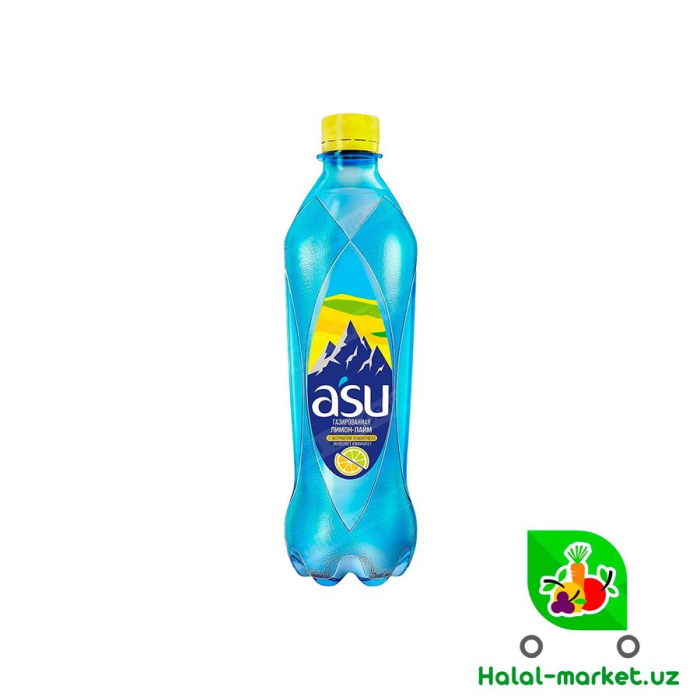 Вода газ ASU Лимон,Лайм 1л