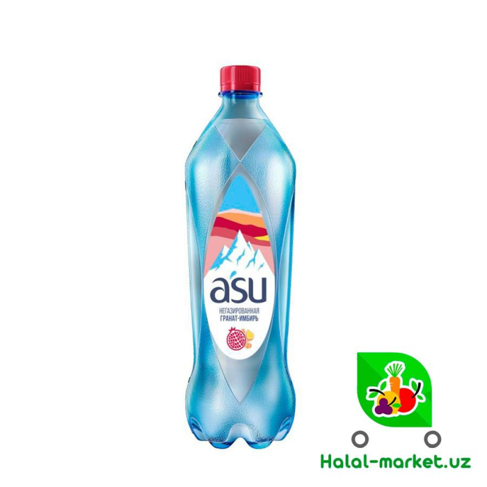Вода б/газ ASU Гранат-имбирь 1л