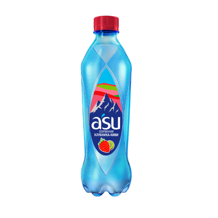 Вода газ ASU Клубника-Киви 0,5л