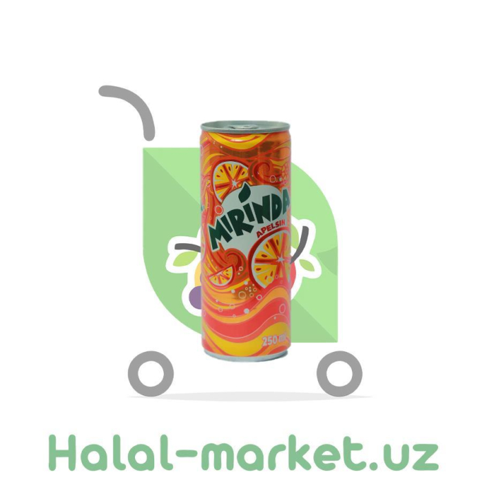 Напиток MIRINDA ORANGE Ж/Б 0.25МЛ