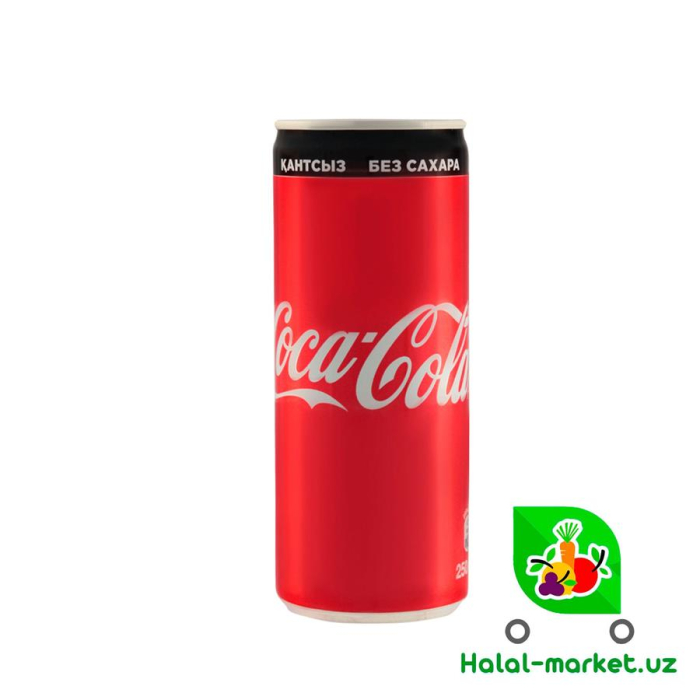 Напиток COCA COLA Без сахара 250мл ж/б