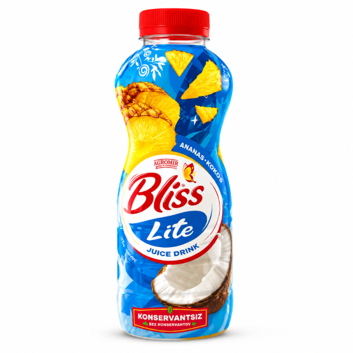 Сок BLISS LITE Ананас,Кокос 1л пл/б