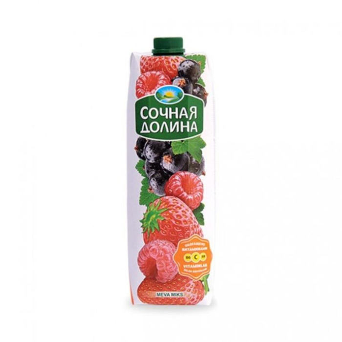 Сок СОЧНАЯ ДОЛИНА ЯГОДНЫЙ МИКС 1л
