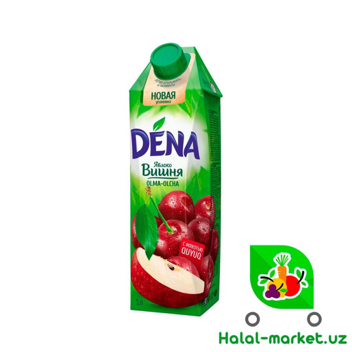 Сок DENA Яблоко,Вишня 1л