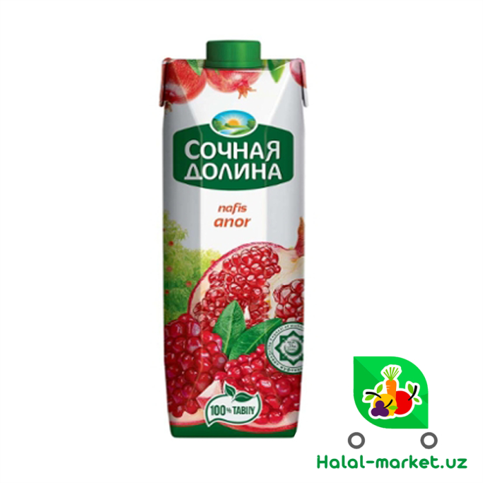 Сок СОЧНАЯ ДОЛИНА ГРАНАТ 1л