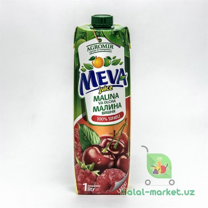 Сок MEVA JUICE Малина Вишня 1л