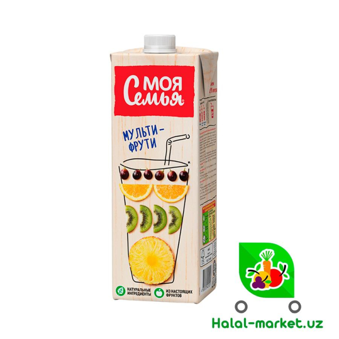 Сок Моя Семья Мультифрукт 0,95л