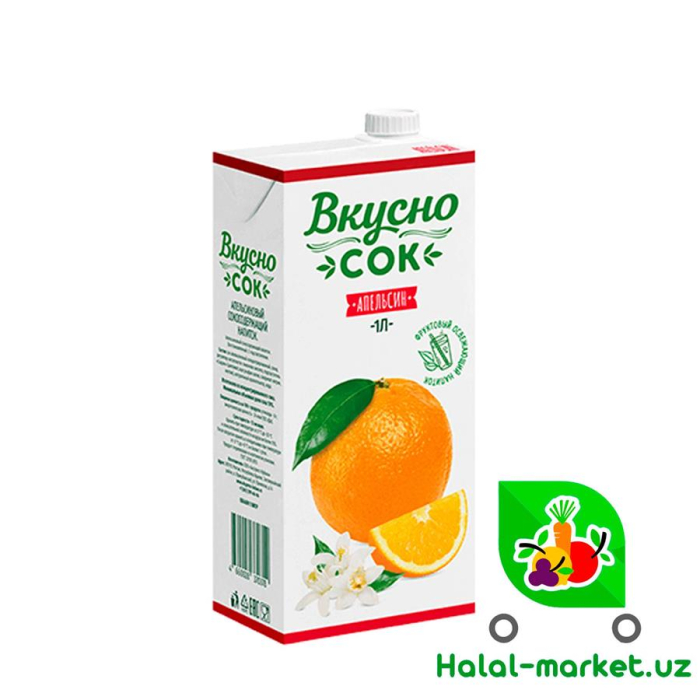 Сок " Вкусносок " Апельсиновый 1л