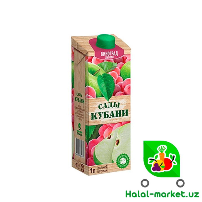 Сок "Сады Кубани" Яблочный-виноградный 100мл