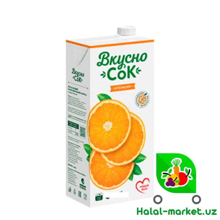 Сок "Вкусносок" Апельсиновый 2л