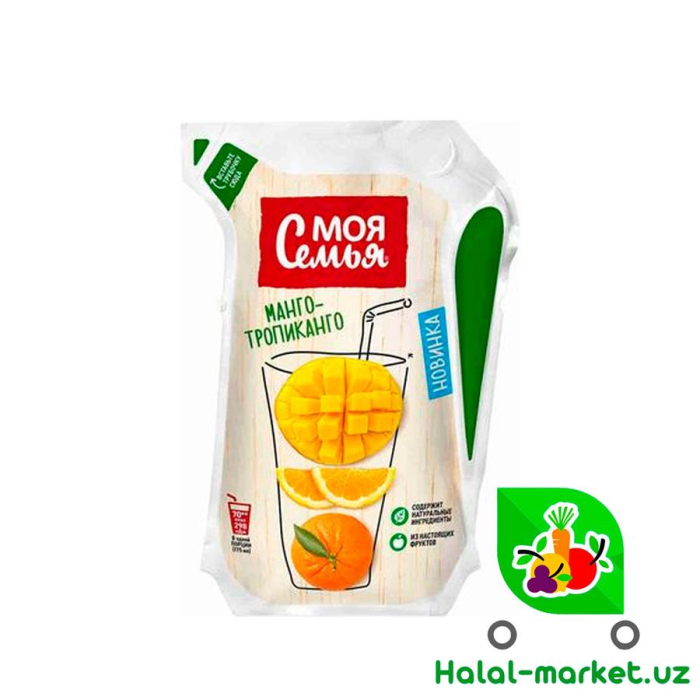 Сок Моя Семья Манго-Тропиканго 0,175л