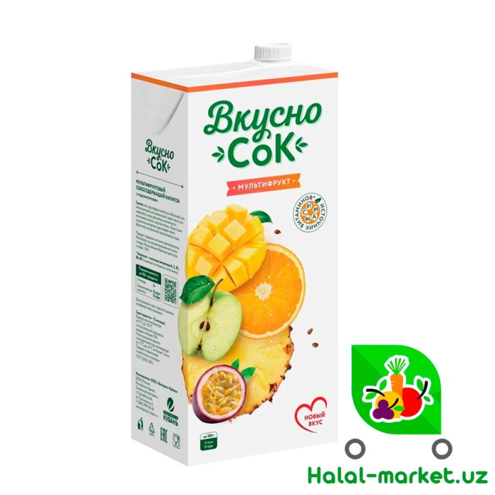 Сок ВКУСНО СОК Мультифруктовый 200мл