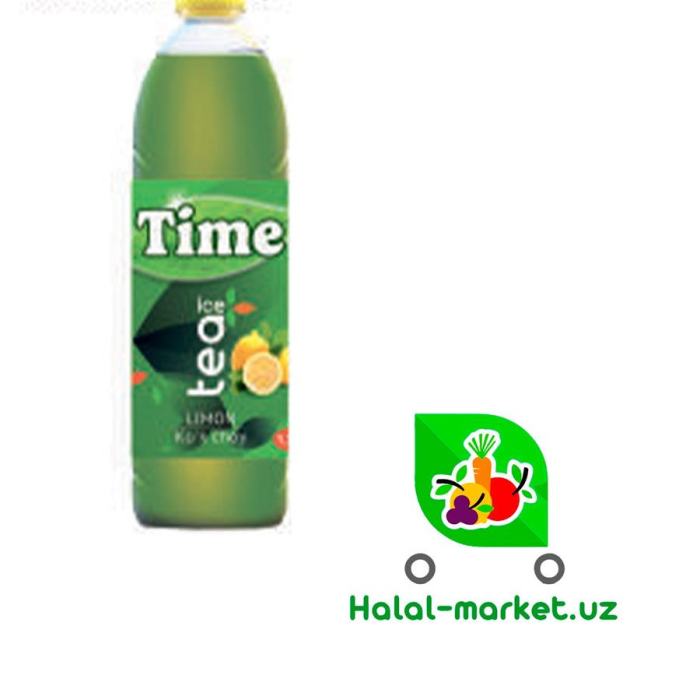 Холодный зеленый чай TIME TEA Лимон 1,25л
