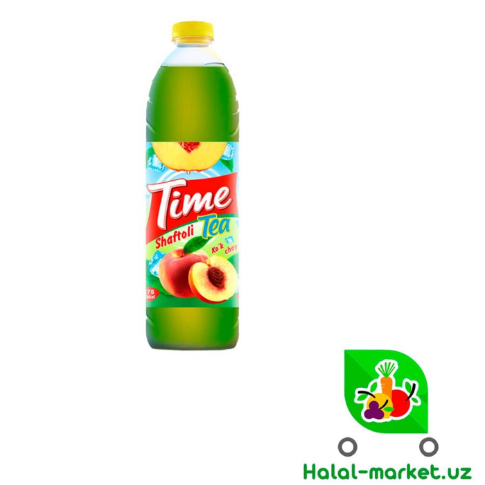 Холодный зеленый чай TIME TEA Персик 1,25л