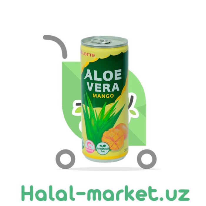 Напиток Aloe Vera Lotte Mango 15% 240мл