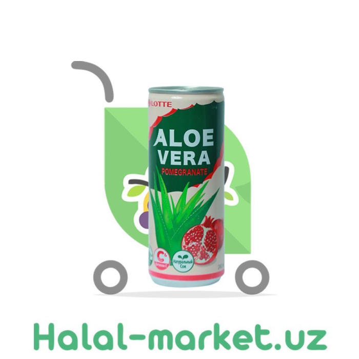 Напиток Aloe Vera Lotte Pomegranate 15% 240мл