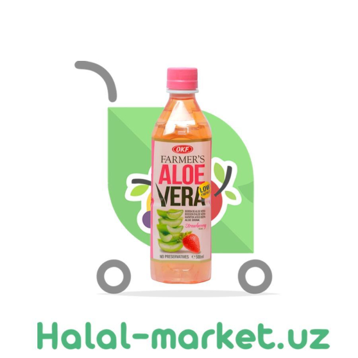 Напиток OKF ALOE VERA Клубника 500мл