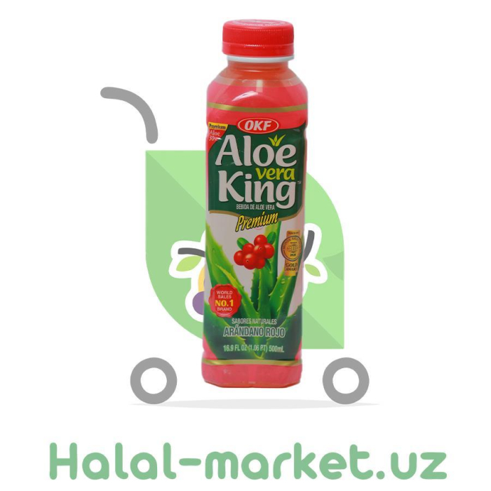 Напиток OKF ALOE VERA KING Клюква 500мл
