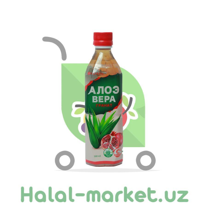 Напиток Aloe Vera Lotte Pomegrante 15% 500мл