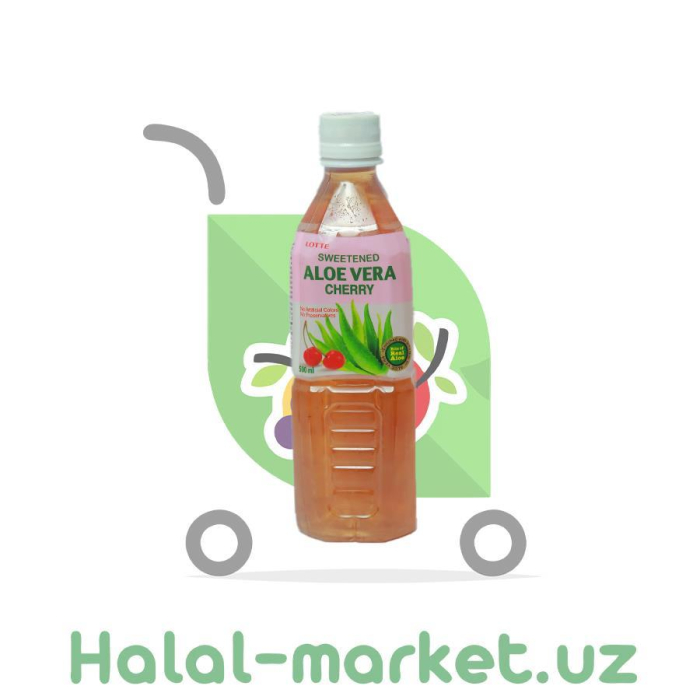 Напиток Aloe Vera Lotte Cherry 15% 500мл