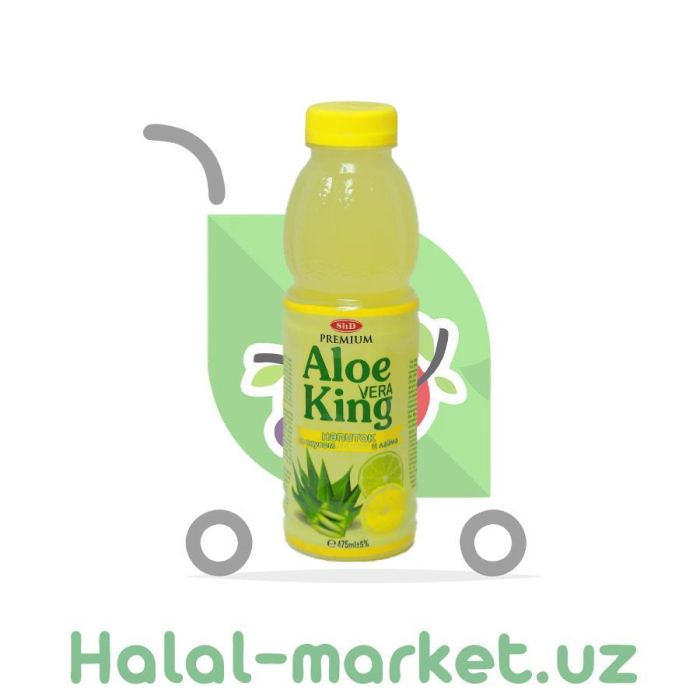 Напиток SLID ALOE KING Лимон,Лайм 475мл