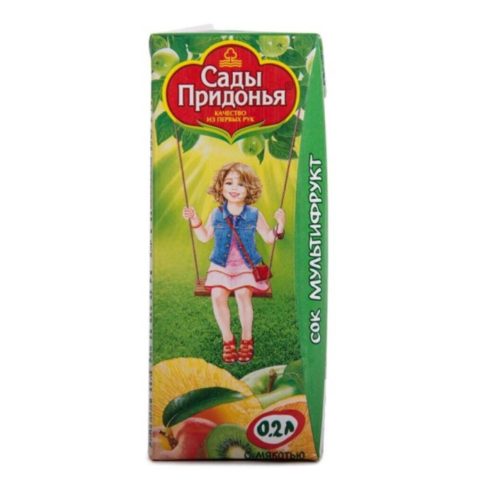 Сок САДЫ ПРИДОНЬЯ Мультифрукт 0,2л