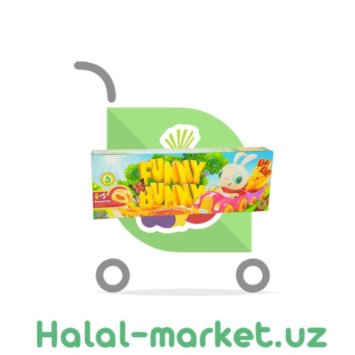 Бисквит Funny Bunny Карамель 150гр