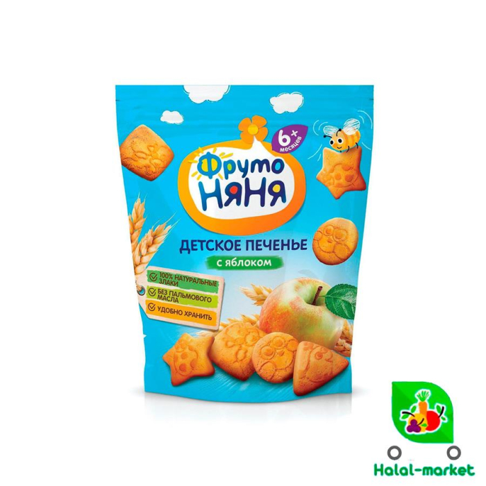 Печенье детская ФРУТО НЯНЯ с Яблоком 120гр