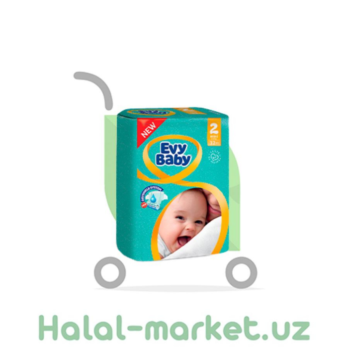 Подгузники EVY BABY 2 (80шт)