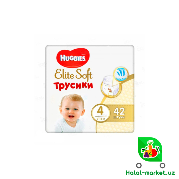 Подгузники HUGGIES ELITE SOFT Трусики (4) 42шт