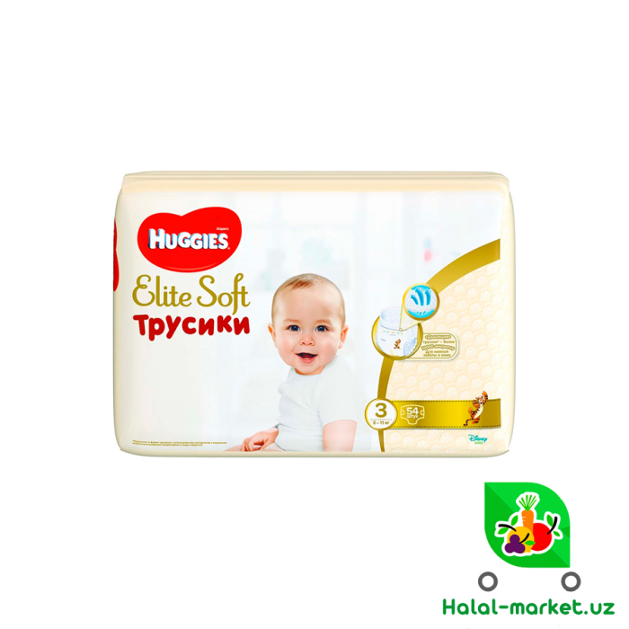 Подгузники HUGGIES ELITE SOFT PANTS (3) 54шт