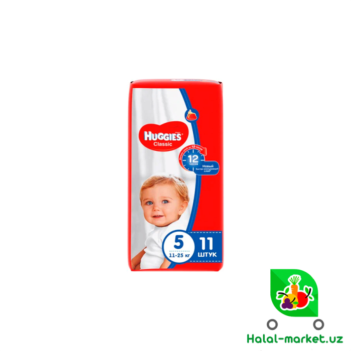 Подгузники HUGGIES CLASSIC (5) 11шт