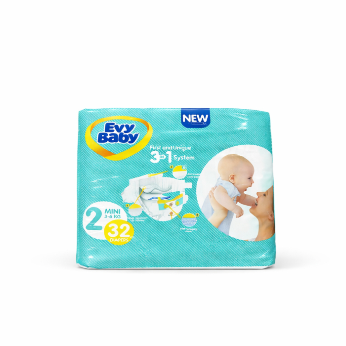 Подгузники EVY BABY 2 (32шт)