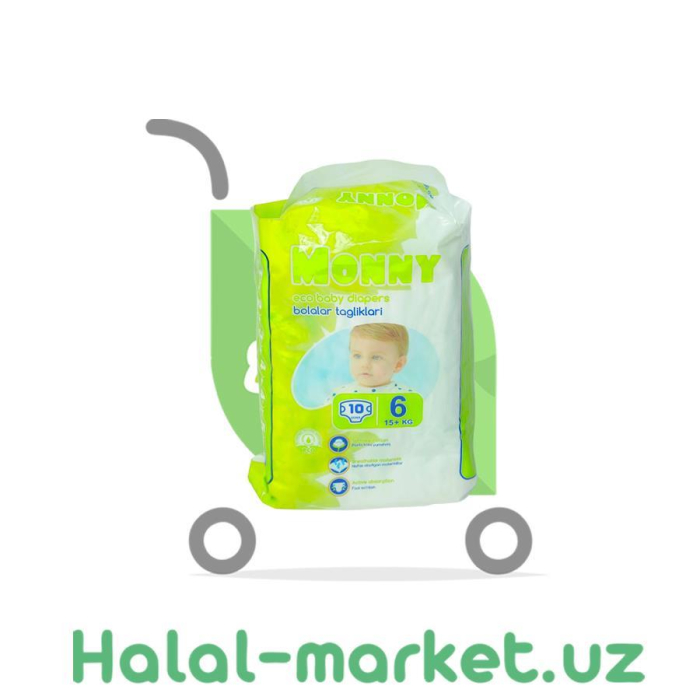 Подгузники MONNY (6) 10шт