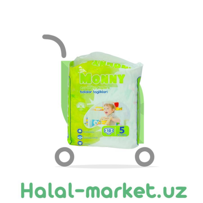 Подгузники MONNY (5) 12шт