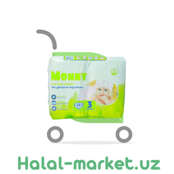 Подгузники MONNY 3 (68шт)