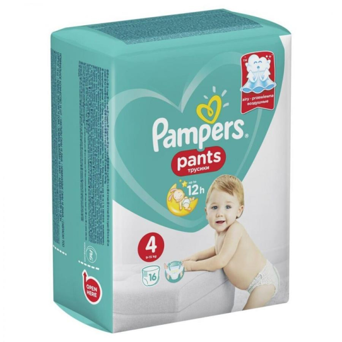 Подгузники PAMPERS трусики (4)16шт