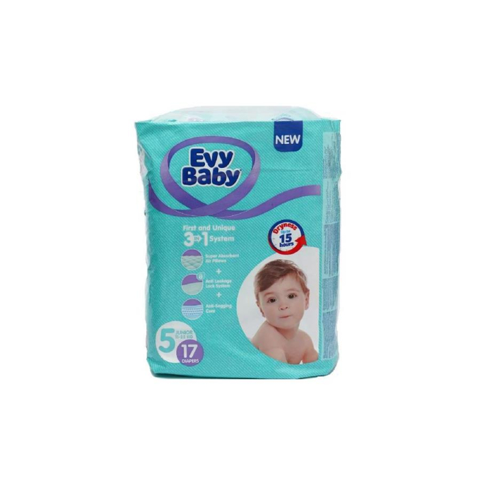 Подгузники EVY BABY 5 (17шт)