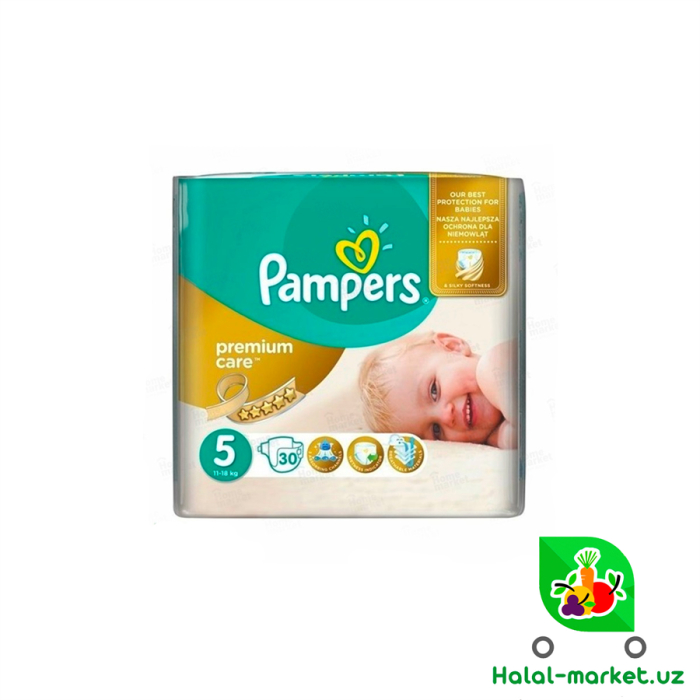 Подгузники Pampers Premium (5) 30шт