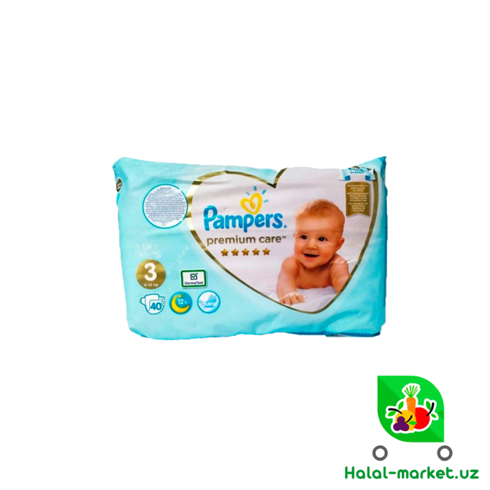 Подгузники Pampers Premium (3) 40шт