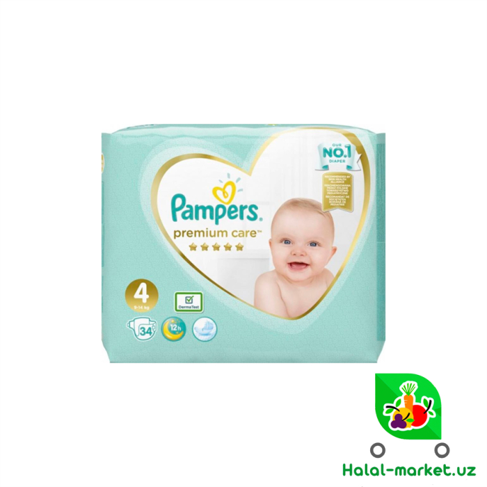 Подгузники Pampers Premium (4) 34шт