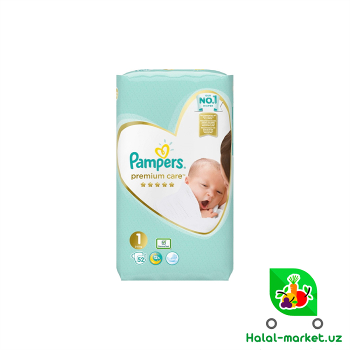 Подгузники Pampers Premium (1) 52шт